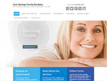 Tablet Screenshot of coolspringsdentistry.com